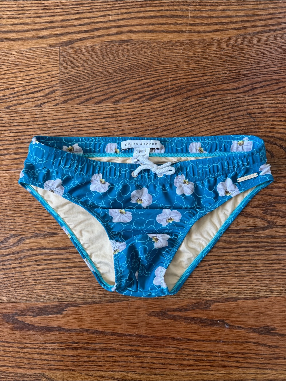 Parke & Ronen Teal Blue Orchid Speedo